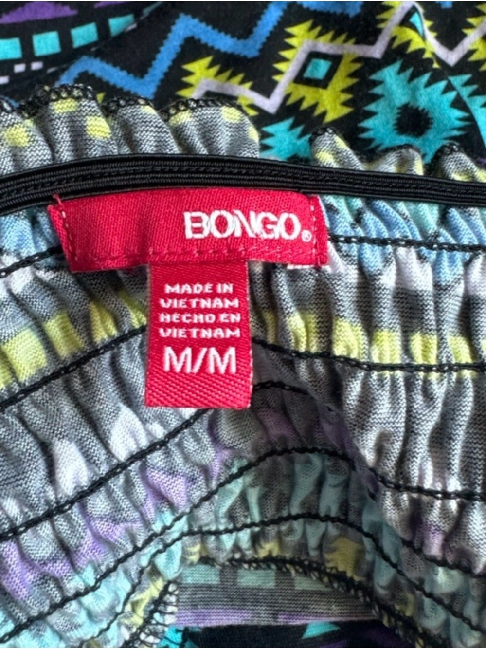 BONGO‎ Multicolor Tribal top - Picture 4 of 5